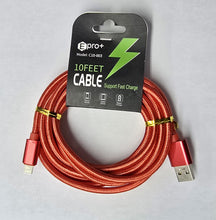 Load image into Gallery viewer, ELITE USB TYPE A TO LIGHTNING 10 FT CABBLE