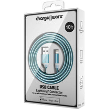 Load image into Gallery viewer, CHARGE WORX LIGHTNING CABLE 10-FT