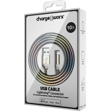 Load image into Gallery viewer, CHARGE WORX LIGHTNING CABLE 10-FT