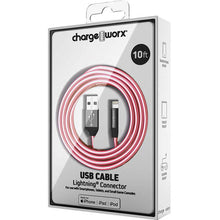 Load image into Gallery viewer, CHARGE WORX LIGHTNING CABLE 10-FT